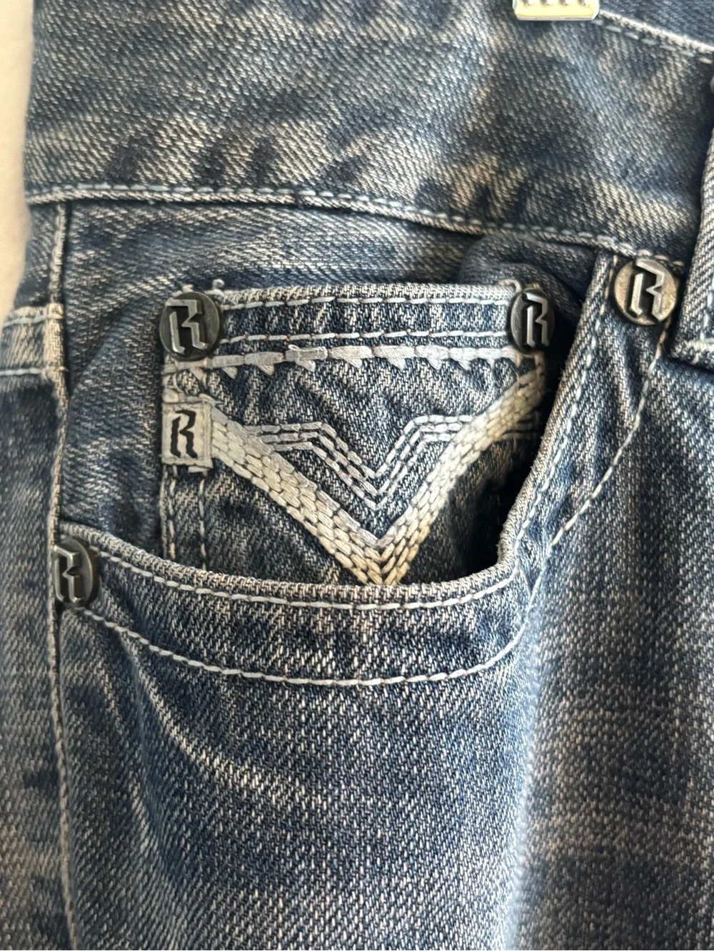 Men's Rock & Roll Denim men's bootcut Double Barrel relaxed fit jeans